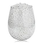 YIQUDUO 120,000 Clear Water Beads for Vases, Transparent Water Gel Beads Vase Filler for Floating Pearls, Floating Candle Making, Wedding Decoration Floral Arrangement