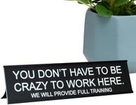 Desk Signs | Desk Nameplate Funny Table Decor - Desk D?cor Quote for a Touch of Humor in The Workplace, Home Table D?cor, Work Accessories Foccar