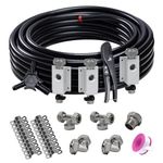 AXILYZE Shop Air Line Kit,Compressed Air Piping System 3/4" x 100 feet HDPE-Aluminum for Rapid Air System 3/4 200PSI at 73℉