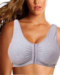 Post Surgical Bra Front Closure Post Surgery Bra Post Op Front Close Bras Sports Bra Mastectomy Bra Wirefree for Women, Medium, Medium