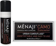 MËNAJI URBAN CAMOUFLAGE® Concealer Stick for Men - Skin Foundation Concealer for Dark Circles, Acne, Under Eye - Corrector - Mens Cosmetics - Undetectable Full Coverage - Mens Makeup - Light -0.35oz