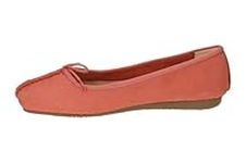 Clarks Women's Freckle Ice Ballet Flat, Dusty Rose NBK, 6.5 UK