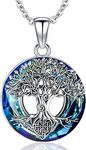 Aniu Silver Tree of Life Necklace f