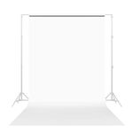 Savage Seamless Paper Photography Backdrop - Color #66 Pure White, Size 86 Inches Wide x 36 Feet Long, Backdrop for YouTube Videos, Streaming, Interviews and Portraits - Made in USA