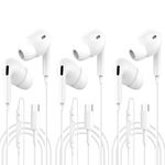 3 Pack USB Type C Headphones,In Ear Wired Earphones HiFi Stereo Noise Isolating Earbuds with Mic&Volume Control for iPhone 15 Plus Pro Max Pro,Samsung Galaxy S24 S23 Ultra A53,iPad Pro/Air/Mini, Pixel