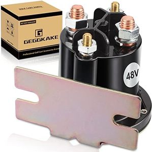 Geggkake EZGO TXT Solenoid, 48V Golf Cart Solenoid, Fit E-Z-GO Electric 48V TXT 2010-Up & All 48V MPT 800/1000 Vehicles Golf Cart, OEM# 612711