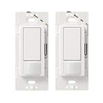 Lutron MS-OPS2H-2-WH MS-OPS2H-2-WH Maestro 2 Amp Single Pole Occupancy Sensor Switch (2 Pack), White