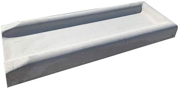 NuCast Precast Concrete Splash Block for Water and rain Drainage from Home, Gutter, downspout 3" high x 11" Wide x 30" Long Solid Concrete