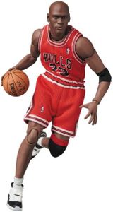 Generic MAFEX No.100 Jodan basketball Action Figure（Chicago Bulls）, Red