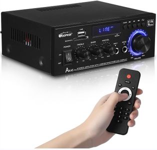 AK45 PRO Stereo Audio Amplifier, 425W Home 2 Channel Wireless Bluetooth 5.0 Power Amplifier System, Home Amplifiers FM Radio, USB, SD Card, with Remote Control Home Theater Audio Stereo System
