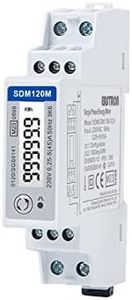 EASTRON SDM120-MODBUS-MID Electricity Usage Meter - Single Phase - Modbus RS485 RTU - 45A kWh Mains, Din Rail Smart Meter Energy Monitor, 2 Pulse Output Meter & Backlit LCD Display