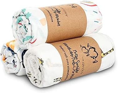 Baby Swaddle Blanket Unisex Swaddle Wrap Comfy Baby Swaddle Wrap Set Soft Silky Bamboo Muslin Swaddle Blankets Receiving Blanket for Infant Baby Boys Girls Large 47 x 47 inches Set of 3