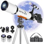 Telescope for Adults Kids Beginners, 70mm Aperture Telescopes for Adults Astronomy, 500mm Portable Refractor Telescope with Adjustable Tripod, Finderscope & Phone Adapter