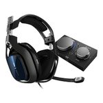 ASTRO Gaming A40 TR Wired Headset + MixAmp Pro TR with Dolby Audio for PlayStation 5, PlayStation 4, PC, Mac - Black/Blue - A40 TR + MixAmp Pro TR Edition