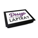 Design Your Own Lap Tray. Handmade Wooden Frame, Beanbag Cushioned Bottom | Computers, Laptops, Meals, Food (Black Frame)