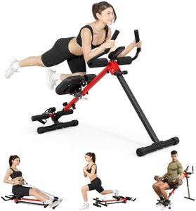 Yoleo Multi-Functional Ab Machine, Foldable Ab Workout Equipment, Ab Trainer Machine for Stomach Workout, Ab Crunch & Rowing Machine with Foam Support,7-Length Adjustable Ab Machine for Home Exercise