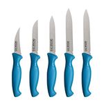 Kai Stainless Steel Kitchen Knife Set, 5-Piece, Blue