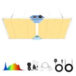 Phlizon PL2000 Plant LED Grow Light with LM281B LEDs Dimmable Daisy Chain Full Spectrum Grow Lamp for Indoor Plant Led Grow for 2x2 3x3 2x4ft Coverage