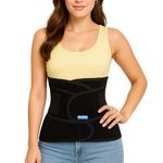 PLOVO 3-in-1 Post Pregnancy Belly Belt for Women – Waist, Belly & Pelvis Support Binder | Adjustable Maternity Recovery Belt for C-Section & Normal Delivery (Black, One Size)