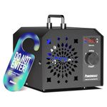 PowerScale Ozone Generator 75,000mg/h O3 Intelligent Control Ozone Odor Eliminator Commercial Ozone Machine Odor Removal, For Home, Car, Pet Room - High Capacity Ionizer Ozone Air Purifier, Black
