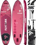 Flypark 11'x34 Inflatable Stand Up Paddle Boards, Extra Wide SUP Paddleboard Inflatable, Yoga Stand Up Paddle Board, 116L Backpack, 15 D-Rings, Shoulder Strap, US-Fin, 2-Action Pump