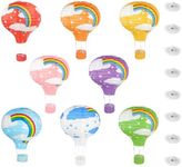 Hot Air Balloon Decorations Classroom Decor with Ceilling Hooks, Paper Lanterns, Back To School Ceiling Lantern for Party (8, Multi-colors)