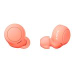 Sony WF-C500 True Wireless Headphones - Up to 20 hours battery life with charging case - Voice Assistant compatible - Built-in mic for phone calls - Reliable Bluetooth® connection - Orange