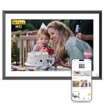 NexFoto 10.1 Inch Digital Photo Frame 64GB, Dual WiFi Digital Picture Frame Touch Screen Bluetooth, Motion Sensor, Easy Share Photos Video via NexFoto App with Photo Editor, Gifts for Mom Men