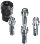 Dremel 4485 Collets Kit, Accessory Set with 4 Collets and 1 Collet Nut for Rotary Tools