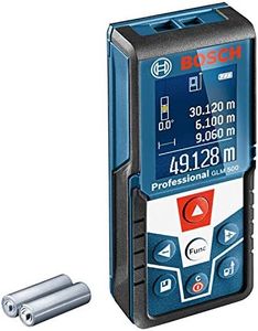 Bosch Professional Télémètre laser GLM 500 (portée : 0,05 m - 50 m, plage d’inclinaison : 0 – 360°, précision de mesure : +/- 1,5 mm, 2 piles AAA, dans boîte en carton)