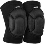 Soudittur Adult Soft Knee Pads for Dance, Thick Sponge Collision Avoidance pad, for Construction Football Volleyball Yoga Warm Knee Sleeve, 2 Pack (01)