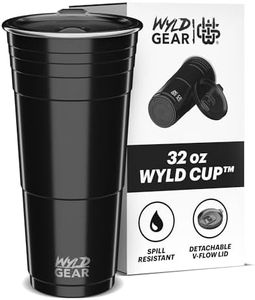 Wyld Gear Wyld Cup - Stainless Steel, Vacuum Insulated Tumbler Party Cup with Lid - 32oz Black