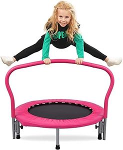 Advwin Trampoline for Kids 36 Inch, Foldable Fitness Rebounder Mini Trampoline, Portable Exercise Trampoline for Indoor & Outdoor Activities, Max Limit 150KG