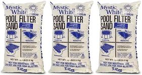 U.S. Silica 50 Pound Mystic White Non Corroding Non Staining Premium Swimming Pool Filter Sand Refill with for Above Ground Pools, White