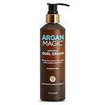 ARGAN MAGIC Defining Curl Cream - Enhances Waves and Curls While Adding Definition | Conditions, Detangles, and Reduces Frizz | Paraben Free (8.5 Ounce / 250 Milliliter)