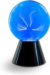 Tradeopia 6 Inch Blue Plasma Ball, Touch and Sound Sensitive, Novelty Lamp, Electric Plasma Ball, Magic Plasma, Plasma Ball for Home, Office, Bedroom, and Party Christmas Gift for Kids and Adults