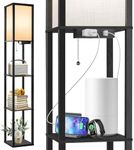 OUTON Floor Lamp with Shelves, LED 