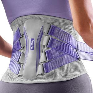 FREETOO Back Brace for Lower Back Pain Women with Bionic Support System, Adjustable Knitted Lumbar Support Belt, Breathable Mesh Design with Lumbar Pad,for Herniated Disc,Sciatica,Scoliosis