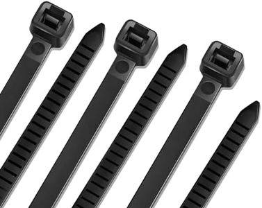 Black Zip Ties Cable Ties 3x100 4“ 200 Pack Zip Ties Heavy Duty Multi-Purpose Self Locking Anti - UV Nylon Cable Cord Zipties Wire Ties for Home Office Garden (4" 3x100 Black)