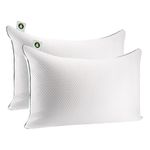 Martian Made Velistra Luxury Hotel Pillows, Adjustable Ultra Soft Microfibre Fill, Hypoallergenic, 2 Pack, Standard Size (50x75cm)