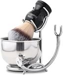 Deluxe Shaving Kit for Men, 3 in 1 Shaving Set, Shaving Brush, Shaving Bowl, Razor & Brush Holder