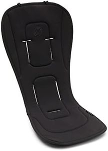 Bugaboo Colchoneta Doble Confort para carritos, Comodidad para Todas Las Estaciones, Ajuste Mejorado, Compatible con Todos los carritos, Reversible, Malla 3D Supersuave, Midnight Black