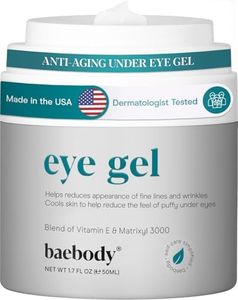 Baebody Eye Gel - Advanced Cooling Under Eye Cream For Dark Circles and Puffiness - Anti Aging and Hydrating - Beauty Gifts for Women (50 ml/1.7 fl oz)
