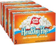 Jolly Time Healthy Pop Microwave Popcorn, Low Fat Gluten Free Non-GMO, 3oz Sharing Bag, 3 Bags Per Carton (Healthy Pop - Crispy N' White, 3 Ounce (Pack of 12))