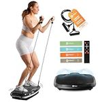 LifePro 3D Vibration Plate Exercise Machine - Dual Motor Oscillation, Pulsation 3D Motion Vibration Platform - Full Whole Body Vibration Machine for Home Fitness (Black)