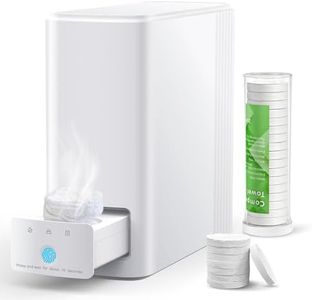 Hot Towel Warmer Machine for Face, 5s Fast Heating 131°F Constant Temperature Towel Dispenser Heater with Smart Voice Reminder, 20 Compressed Facial Towels for Home Spa, Skincare, and Makeup Removal