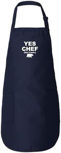 Freedomtees Yes Chef (Say it back) Apron, Bear Fun Gifts, Funny Aprons, Apron Full-Length Apron with Pockets