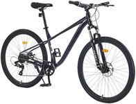27.5" Wheels 8-Speed Mountain Bike for Men, Women, Boys and Girls Front Suspension Steel Frame (Dark Purple)