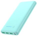 Power Bank 26800mAh Portable Charger with PD 3A Fast Charging,4 Outputs External Battery Pack Phone Charger Compatible with iPhone 14/13/12/11/XR/X/8,Samsung, Android, Nexus,Google LG Tablets,Green