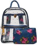 Betsey Johnson Large Clear Backpack, Blue